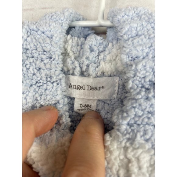 Angel Dear Striped Full Zip Soft Sweater 0-6 Months - Picture 2 of 4